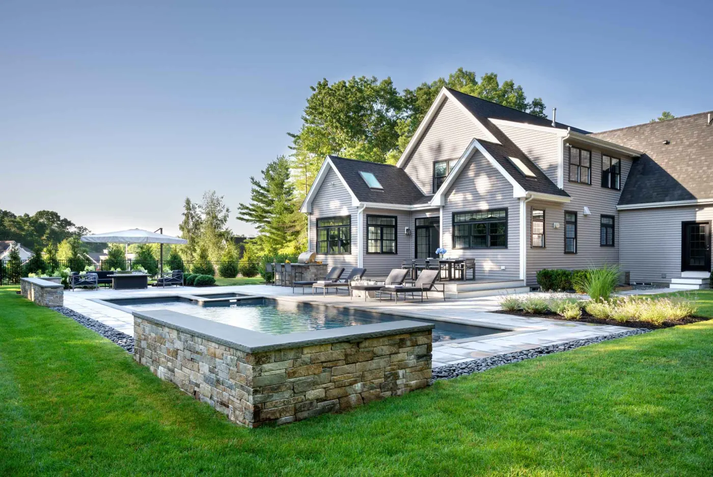 Outdoor Opulence pool and patio